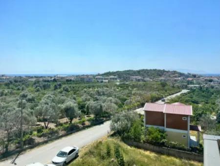 3 In 1 Wohnung Maisonette Mit Großer Terrasse Mit Blick Auf Die Stadt Meer In Ürkmez