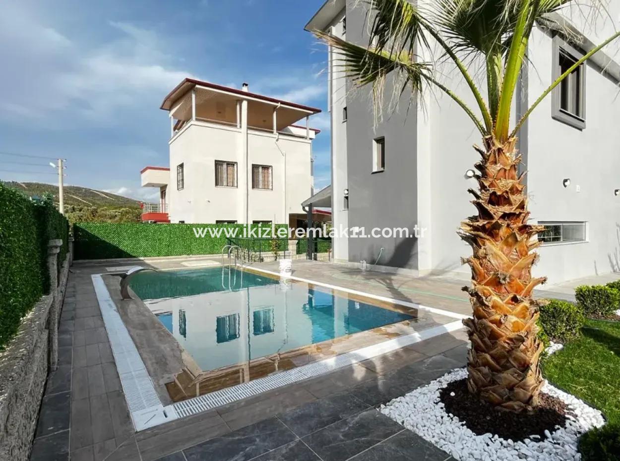 4 In 1 Detached Pool Cottage With Large Garden For Sale In Doganbey