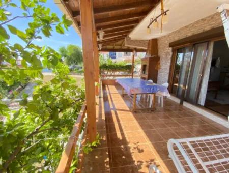 3 1 Villa For Sale With Large Garden With Full Sea View On The Sea Side In Doğanbey