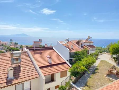 3 1 Villa For Sale With Large Garden With Full Sea View On The Sea Side In Doğanbey