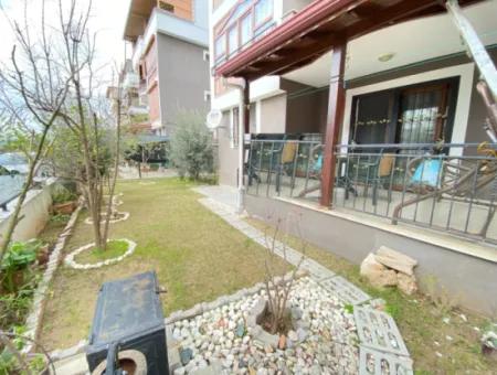 2 1 80M2 Detached Entrance Garden Apartment For Sale In Ürkmez Center